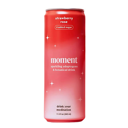 Strawberry Rose Botanical Soda By Moment