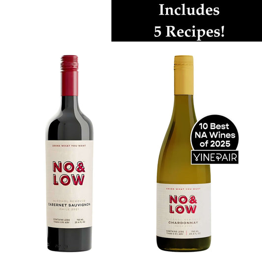 Non-Alcoholic White & Red Wine Duo - No & Low