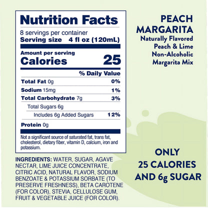 Jordan's Natural Peach Margarita Mixer