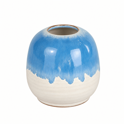 Mini Drip Glaze Vase - Fair Trade Handmade Ceramic Vase