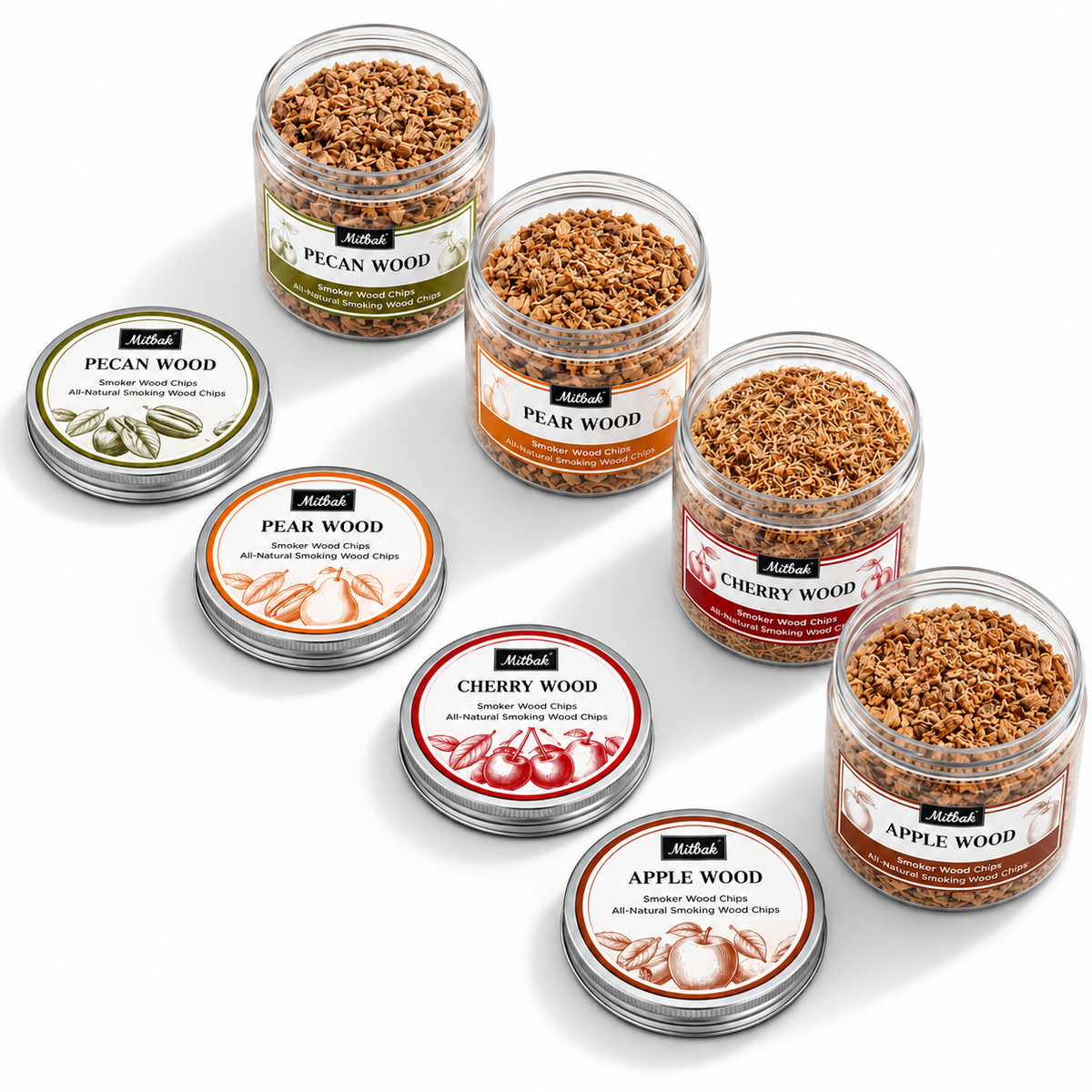 Wood Chips for Smoking Gun - 4 Pack