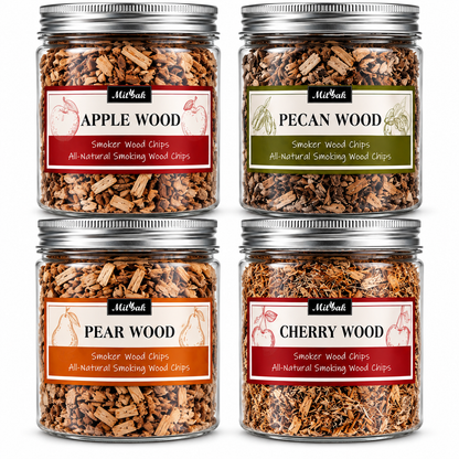 Wood Chips for Smoking Gun - 4 Pack